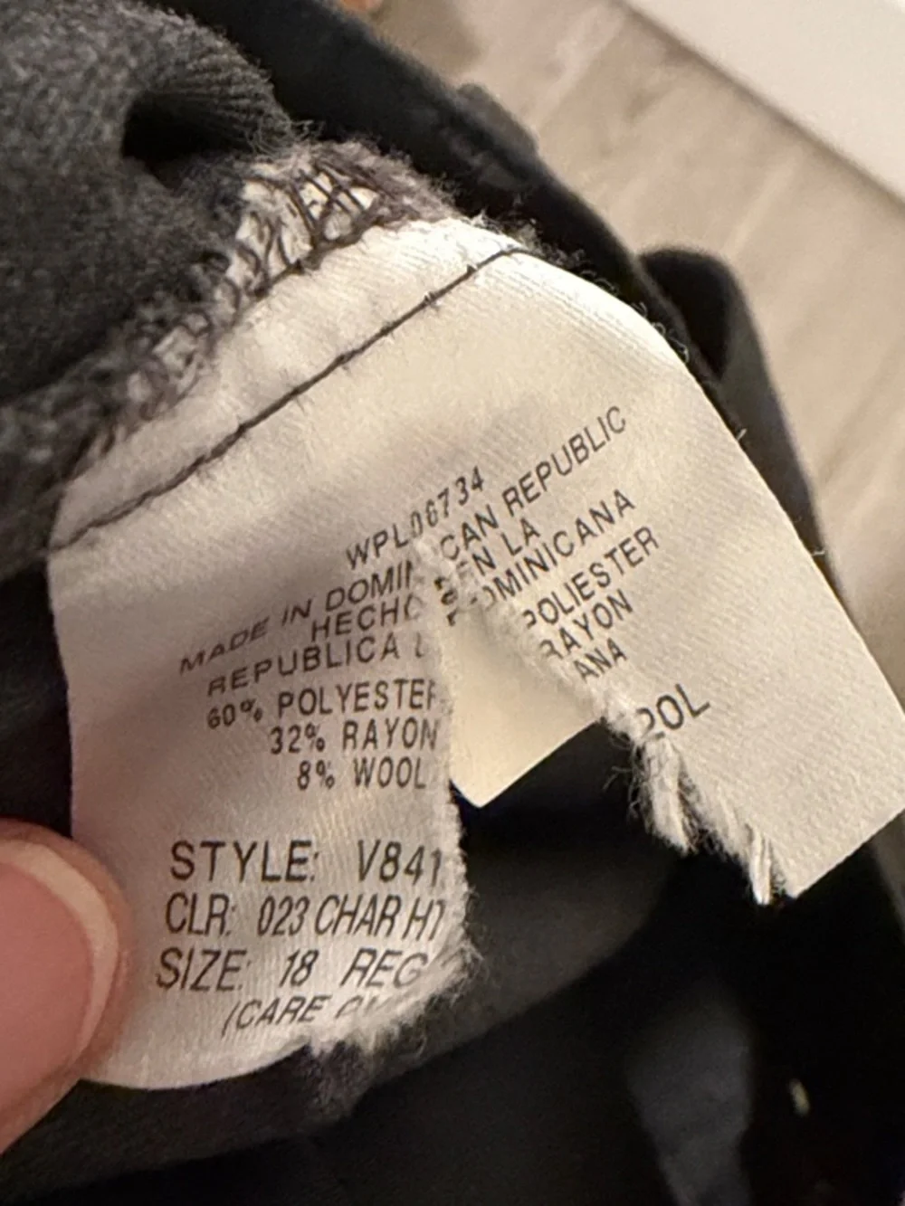 Van Heusen Charcoal Straight-Leg Dress Pants